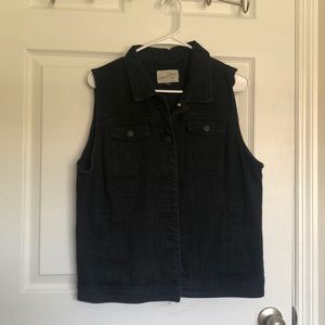 Target Black Denim Vest